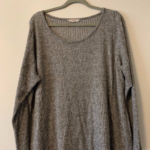 Oversized Waffle Knit Sweater